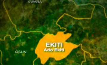 Street scene in Ado-Ekiti, Ekiti State, where a fatal domestic dispute occurred.