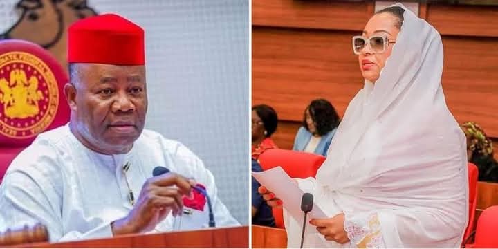 Courtroom scene representing the defamation lawsuit filed by Senator Akpoti-Uduaghan