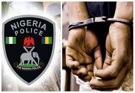 Police officers in Niger State at the scene of an arrest related to an attempted purchase of a pregnancy