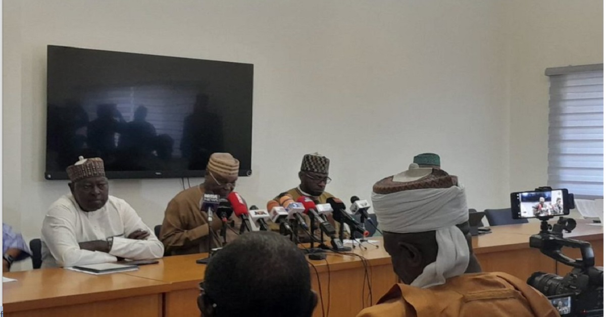 Former Vice President Atiku Abubakar announces an opposition coalition to challenge President Tinubu in Nigeria's 2027 election.