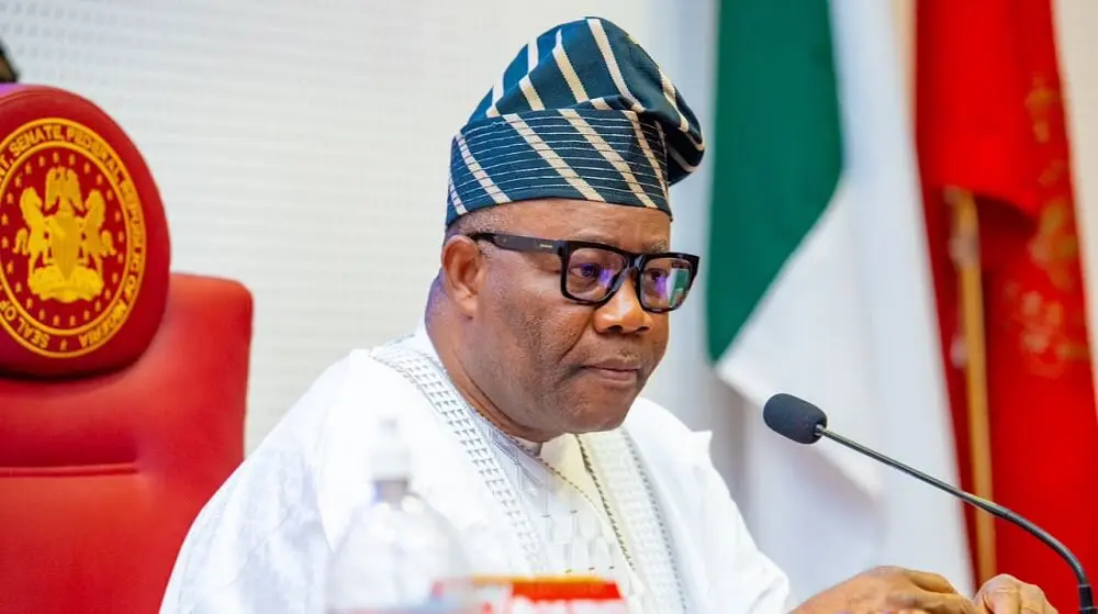 Akpabio denies harassment claims by Senator Akpoti-Uduaghan, calling them false and traumatic. He suggests political motives after her suspension.