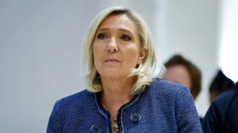 Marine Le Pen conviction for EU fund embezzlement results in a 5-year office ban, fine, and prison sentence. Her National Rally party is also penalized