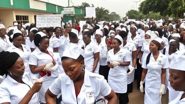 Anambra nurses protest poor pay & overcrowding, impacting patient care. Will their demands for better working conditions be met?