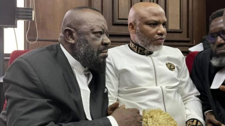 The Nnamdi Kanu trial on terrorism charges begins in Abuja. IPOB leader pleads not guilty; DSS witness testifies secretly. Get the latest updates.