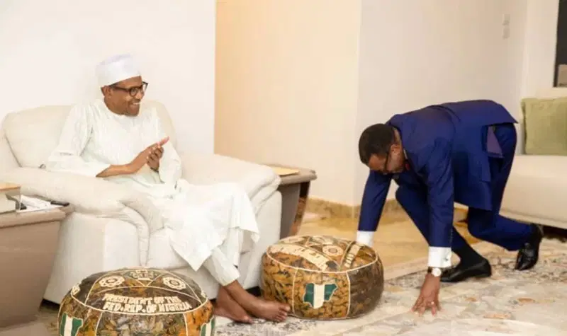 AfDB President Adesina credits re-election to crucial Buhari's support. Visited former leader to express gratitude for backing during challenging times.