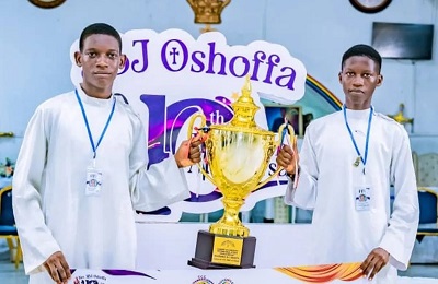 Lagos duo wins the CCC Bible Quiz and $1,500. The event honors Pa Oshoffa heritage and promotes CCC youth engagement in faith.