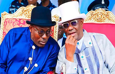 The Rivers State crisis intensifies. Wike dismisses feud with Fubara, calling him "my boy." Tinubu imposes emergency rule. PDP governors sue. Fubara hints at leaving office.