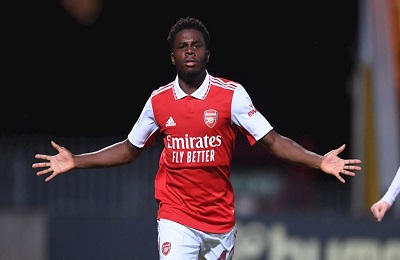 Nathan Butler-Oyedeji leaving Arsenal at season's end. The forward, an academy product, made his Champions League debut for the club.