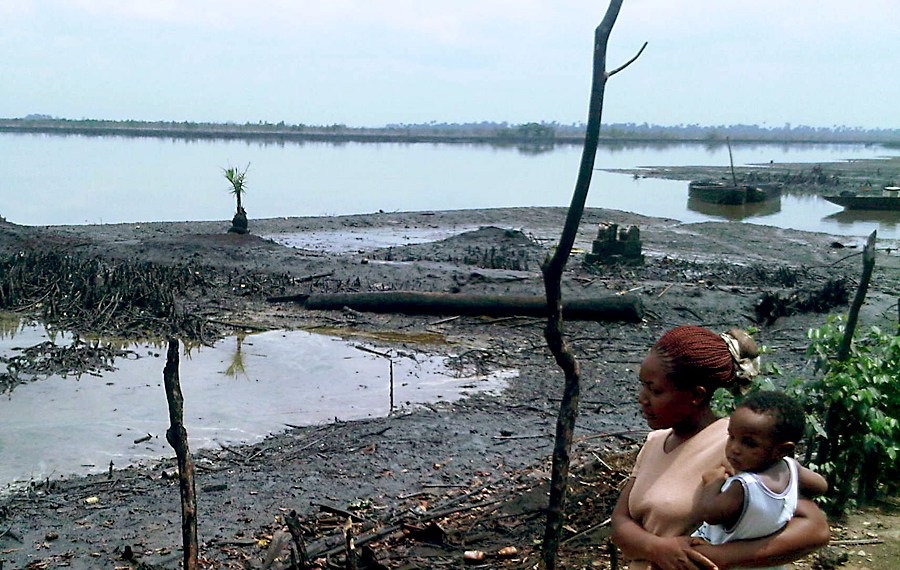 UK court rules Shell liable for Oil Spills in Niger Delta. Over 13,500 residents sue for damages. Justice and cleanup demanded.