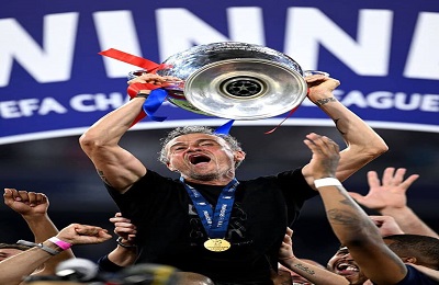 Dream PSG Champions League win! First-ever title in 5-0 rout of Inter. Teen Doue dazzles, historic treble secured. Get full match details.