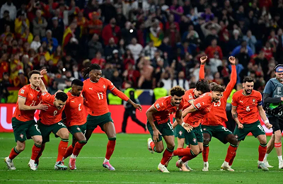 Portugal wins Nations League in a dramatic penalty shootout vs Spain! Ronaldo scores, Neves seals the 5-3 win. Get the full final highlights.