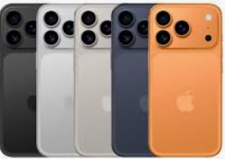 Apple iPhone 17 Pro displaying cosmic orange aluminum finish with prominent triple 48MP camera array and vapor chamber cooling design