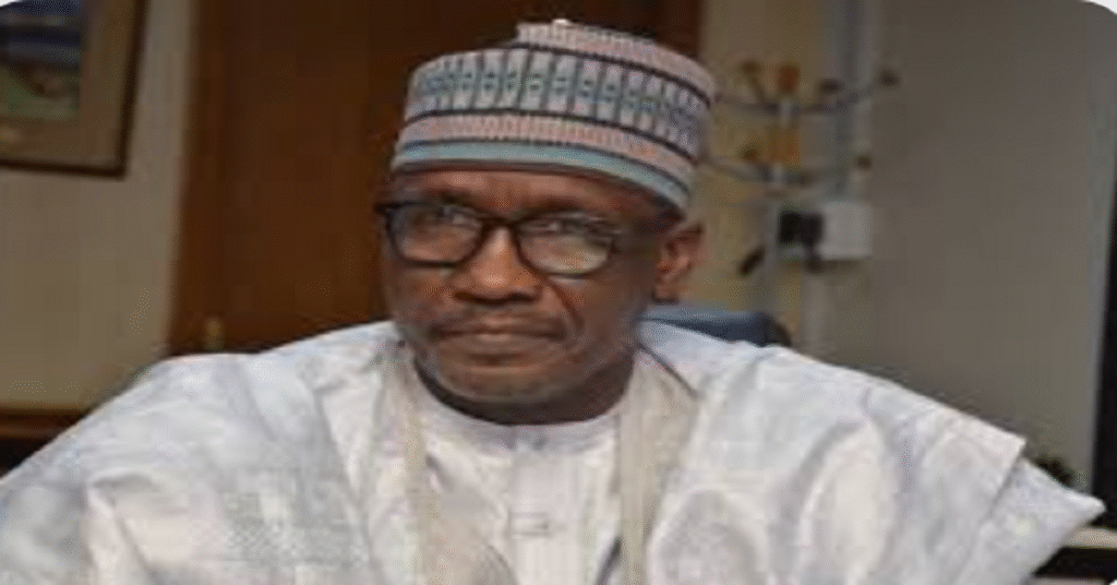 Mele Kyari leaving EFCC headquarters in Abuja after questioning over NNPC financial allegations