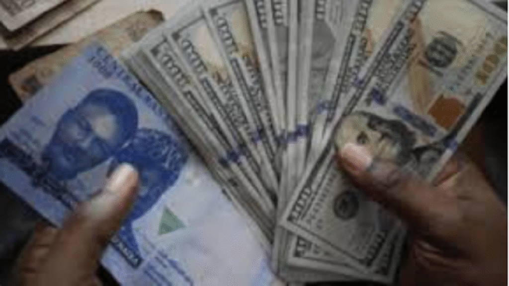 Nigerian naira exchange rate chart showing strengthening to N1,455 per dollar in October 2025